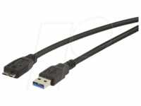 USB3 A-A-MIC2 SW - USB 3.0 Kabel, A Stecker auf Micro B Stecker, 1,8 m