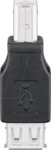 GOOBAY 50291 - USB 2.0 Adapter, B-Stecker > A-Buchse, Schwarz