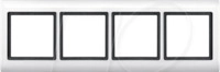 EL ME 400419 - Aquadesign, Rahmen, 4-fach, polarwei&szlig;