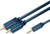 CLICK 70470 - Adapterkabel, 3,5 mm Klinken Stecker auf 2x Cinch, 7,5m