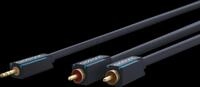 CLICK 70465 - Adapterkabel, 3,5 mm Klinken Stecker auf 2x Cinch, 1 m