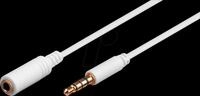 GOOBAY 62362 - Kabel Klinke, Verl&auml;ngerung 3,5 mm 4-Pin, 2 m