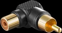 GOOBAY 11685 - Cinch Stecker auf gewinkelte Cinch Buchse