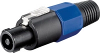 GOOBAY 50835 - PA-Lautsprecherstecker, 4-polig, schraubbar, Knickschutz