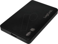 LOGILINK UA0256 - externes 2.5'' SATA HDD Geh&auml;use, USB 3.0, schwarz, Status LED
