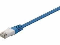 GOOBAY 73071 - 0,5m, CAT 5e F/UTP-Netzwerkkabel, blau