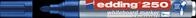 EDDING 250BL - Whiteboard Marker, 1,5 - 3,0 mm, blau