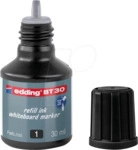 EDDING BT30001 - Nachf&uuml;lltinte, Whiteboardmarker, BT 30, schwarz