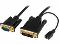 ST DVI2VGAMM3 - Kabel DVI 24+1 Stecker zu VGA Stecker, 0,9 m