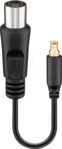KA KK-MCX - Antennenadapter, IEC-Kupplung, MCX-Stecker, 0,1 m