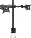 ICA-LCD-482-D - Monitorhalter 2x LCD 13&rdquo; - 27&rdquo; Klemme, horizontal