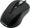 LOGILINK ID0063, LOGILINK ID0063 - Maus (Mouse), Kabel, USB, flach, schwarz