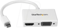 ST MDP2HDVGAW - DisplayPort Adapter, Mini DP Stecker auf HDMI / VGA Buchse