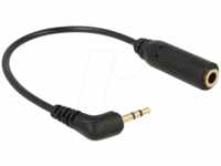 DELOCK 65672 - Audio Kabel, 2,5 mm Klinkenstecker auf 3,5 mm Kupplung, 0,17 m