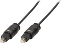 LOGILINK CA1005 - Toslink Kabel, Toslink Stecker, PMMA, 0,5 m