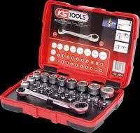 KS 918.3050 - 1/4" + 11 mm Durchgangs-Steckschl&uuml;ssel- und Bit-Satz, 31-teilig