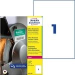 AVZ L7917-40 - Folien-Etiketten, extrem resistent, 210 x 297 mm, 40 St&uuml;ck, wei&szlig;