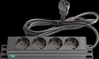 GC N0078 - Steckdosenleiste 10", 1HE, 4-fach