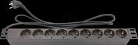 GC N0077 - Steckdosenleiste 19", 1HE, 9-fach