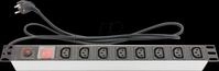 GC N0074 - Steckdosenleiste 19", 1HE, 8-fach
