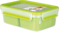 EMSA 518102 - EMSA Lunchbox CLIP & GO transparent, gr&uuml;n 0,55 l