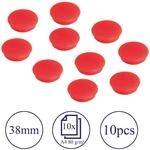 FRANKEN HM3801 - Magnete, 38 mm, rot, 10 St&uuml;ck