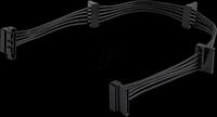 ST PYO4SATA - 4x 15-pin SATA Splitterkabel, 40 cm, schwarz