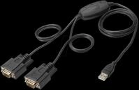 DIGITUS DA-70158 - USB 2.0 Konverter, A Stecker auf 2x RS-232