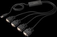 DIGITUS DA-70159 - USB 2.0 Konverter, A Stecker auf 4x RS-232
