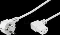 NKSK 200 WS GEW - Netzkabel, Schutzkontaktstecker gew, 2 m, ws, C13 gew