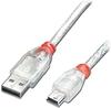 LINDY 41782 - USB 2.0 Kabel, A Stecker auf Mini-B Stecker, 1 m