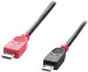 LINDY 31760 - USB 2.0 Kabel, Micro-B Stecker auf Micro B Stecker, 2,0 m