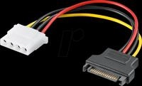 GOOBAY 93634 - SATA Stecker > Molex 4 Pin Stecker, 17 cm