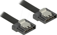 DELOCK 83839 - Kabel SATA FLEXI 6 Gb/s 20 cm schwarz Metall