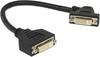 DELOCK 85104 - DVI Monitor Kabel DVI 24+5 Buchse, Einbau, Dual Link, 0,25 m