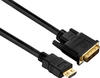 PURE PI3000-015 - HDMI/DVI Kabel, PureInstall Serie, 1,5 m