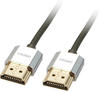 LINDY 41670 - HDMI Kabel - Chromo Line, Slim, 4K60Hz, 0,5 m