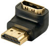 LINDY 41085 - Adapter, HDMI Stecker auf HDMI Buchse, 90°