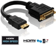 PURE PI060 - Adapter, HDMI A Stecker auf DVI D Buchse, PureInstall Serie