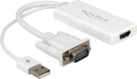 DELOCK 62460 - VGA Adapter, VGA mit Audio auf HDMI Buchse