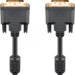 GOOBAY 93111 - DVI Monitor Kabel DVI-D 24+1 Stecker, Dual Link, 3,0 m