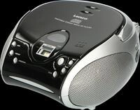 LENCO SCD-24BK - Boombox, SCD-24 mit Radio und CD, schwarz/silber
