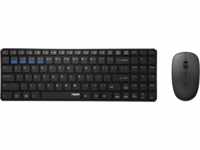 RAPOO 9300M SW - Tastatur-/Maus-Kombination, Bluetooth/Funk, schwarz, DE