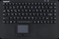 KEYSONIC 28037 - Tastatur, USB, Silikon, IP68, Touchpad, schwarz
