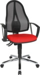 TST POINT60NP RO - Topstar B&uuml;rostuhl Point 60 Netz Plus, rot