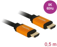 DELOCK 85726 - Ultra High Speed HDMI Kabel 48 Gbps 8K 60 Hz 0,5 m
