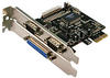 LOGILINK PC0033 - 3 Port, 1x parallel, 2x seriell, PCIe Karte