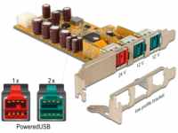 DELOCK 89655 - Delock PoweredUSB PCI Express Karte > 24 V + 2 x 12 V