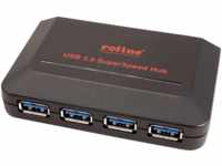 ROLINE 14025015 - USB 3.0 Hub 4 Port, USB-B zu 4x USB 3.0 Typ A