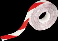 DURABLE 1726132 - Bodenmarkierungsband, rot/wei&szlig;, 50mm x 30 m